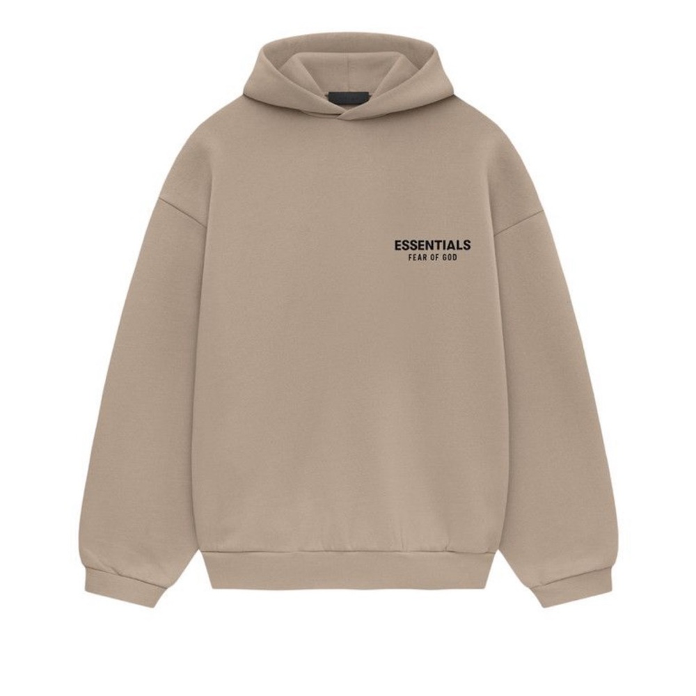 Fear of God Essentials Beige Hoodie